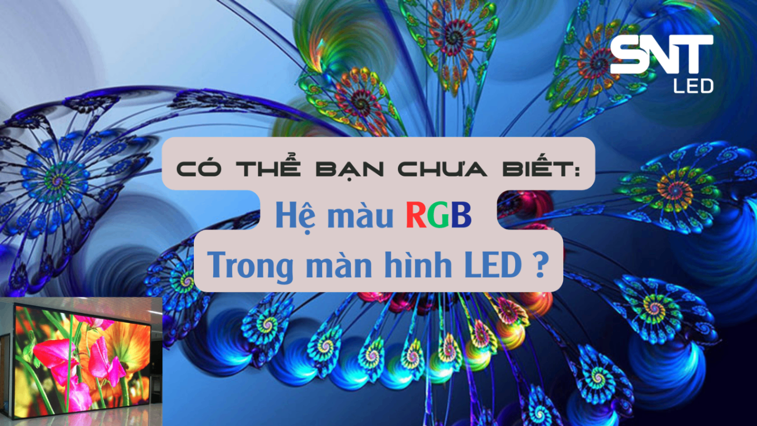 HỆ MÀU RGB TRONG LED LÀ GÌ? 