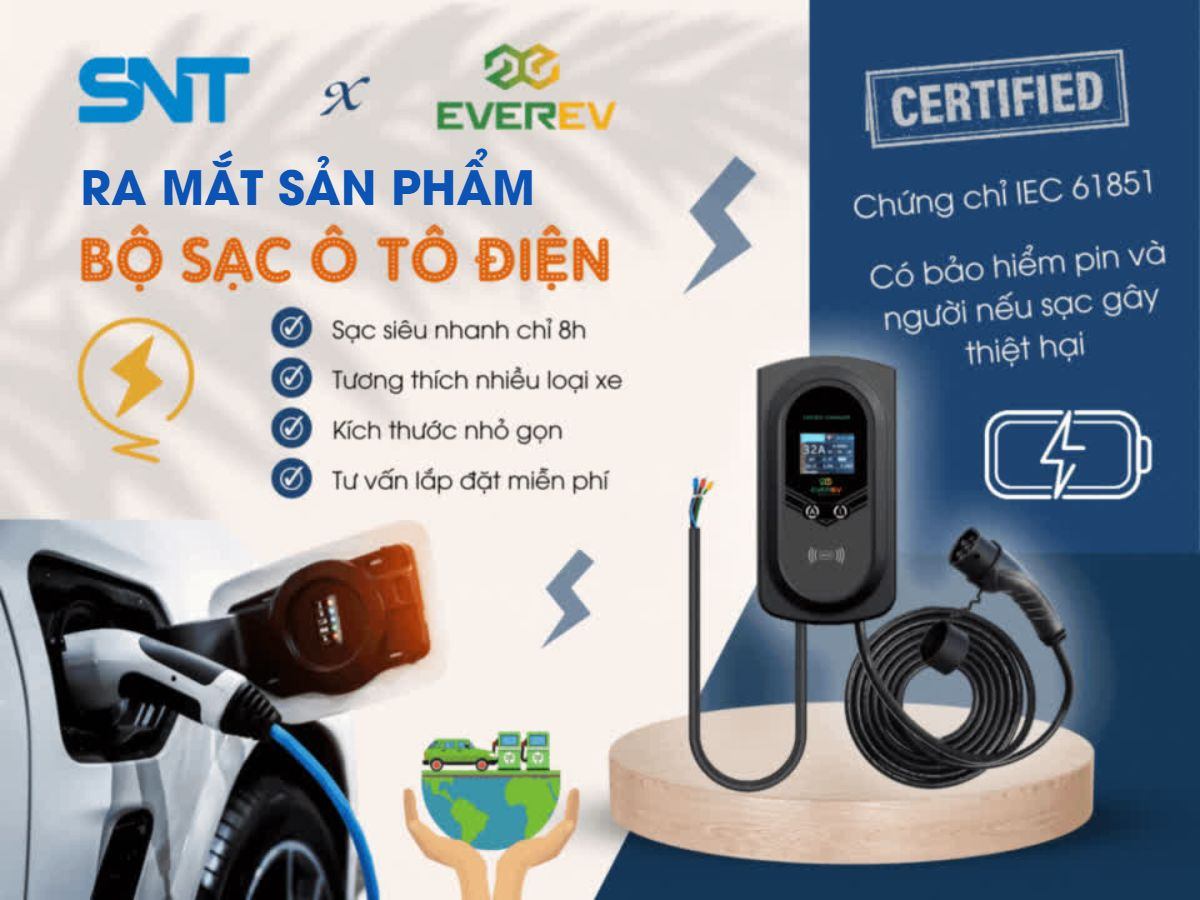 RA MẮT DÒNG SẢN PHẨM MỚI – BỘ SẠC Ô TÔ ĐIỆN EVEREV 