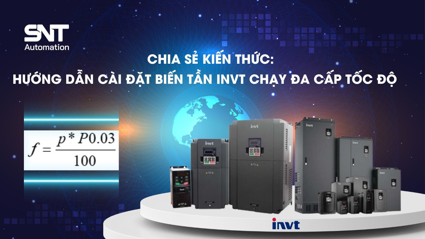 Hướng dẫn cài đặt Biến tần INVT chạy đa cấp tốc độ 