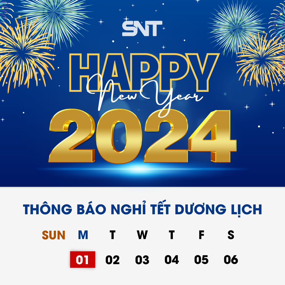 SNT THÔNG BÁO LỊCH NGHỈ TẾT DƯƠNG LỊCH NĂM 2024 