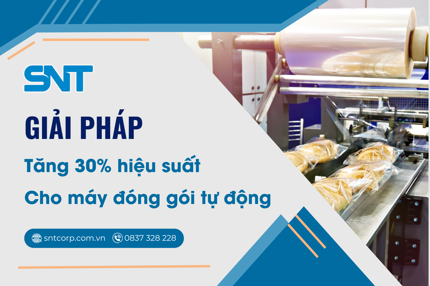 GIẢI PHÁP TĂNG 30% HIỆU SUẤT VẬN HÀNH MÁY ĐÓNG GÓI