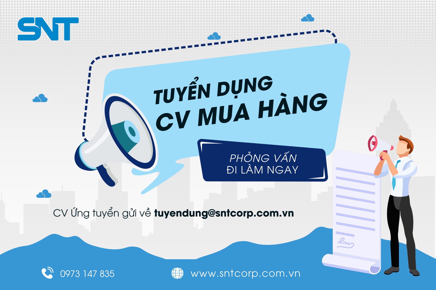 SNT TUYỂN DỤNG CHUYÊN VIÊN MUA HÀNG 