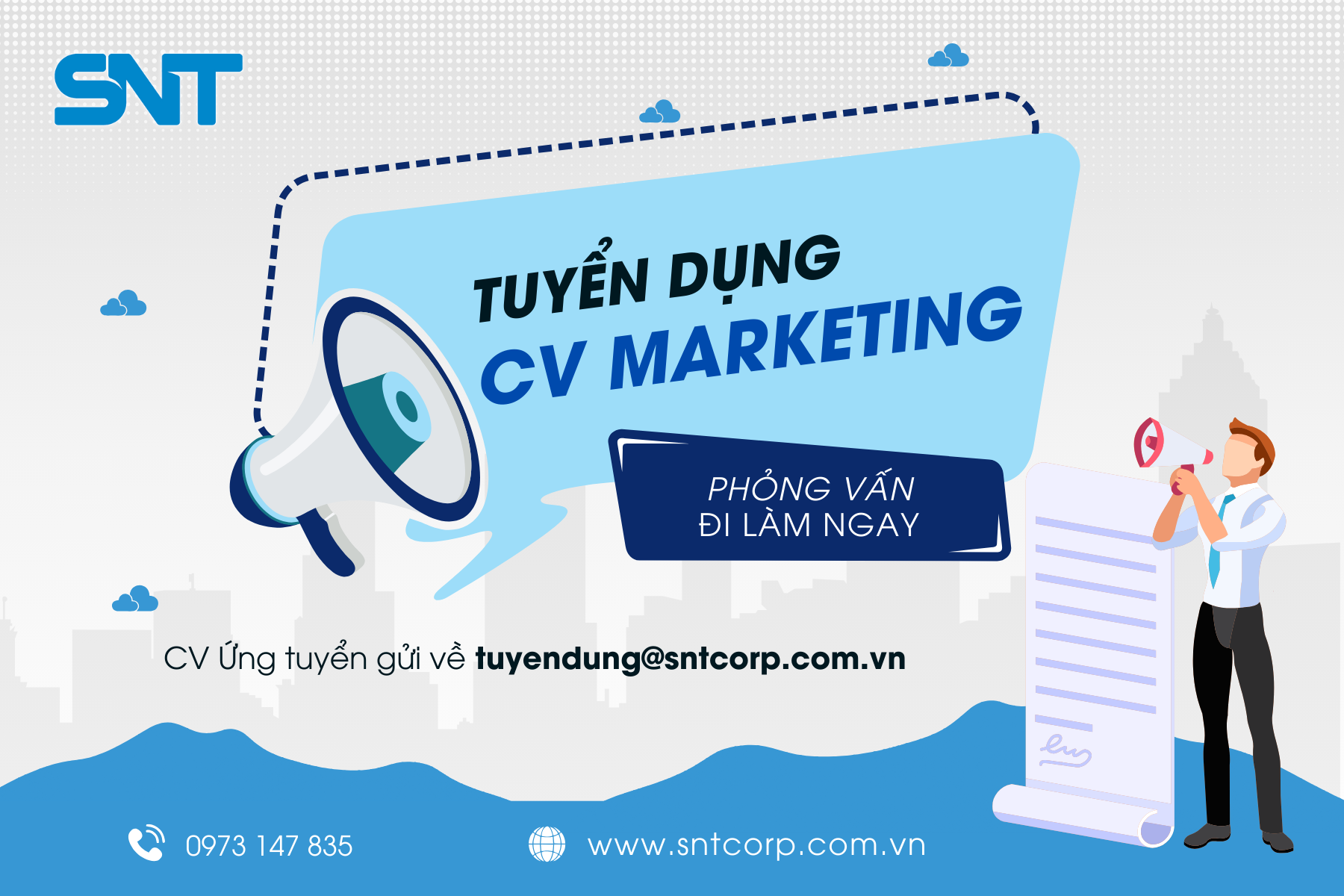 SNT TUYỂN DỤNG CHUYÊN VIÊN MARKETING 