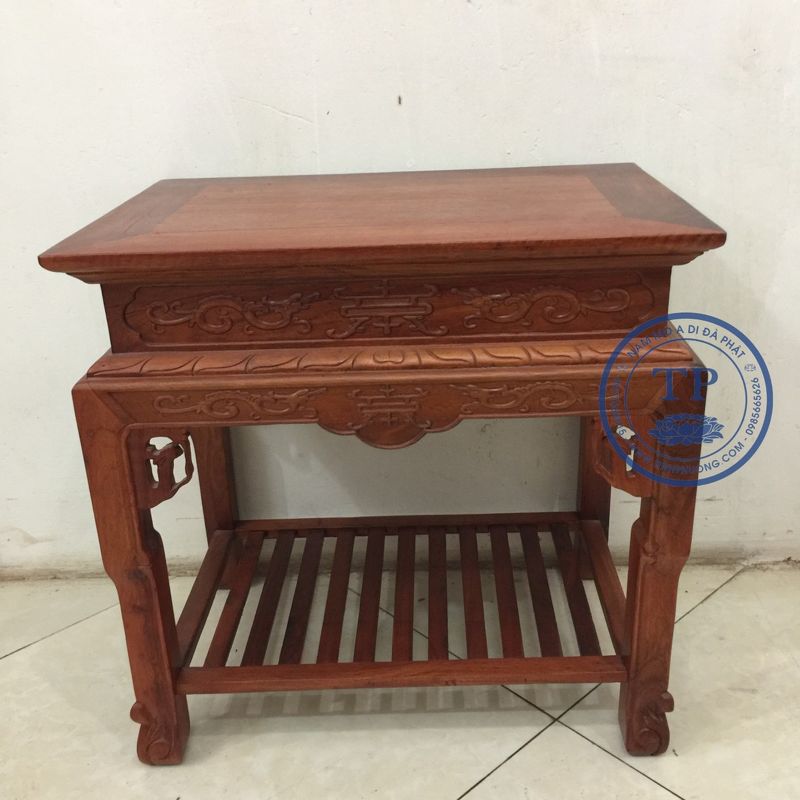 Đôn Chữ Nhật Gỗ Gụ( phun mầu hương)