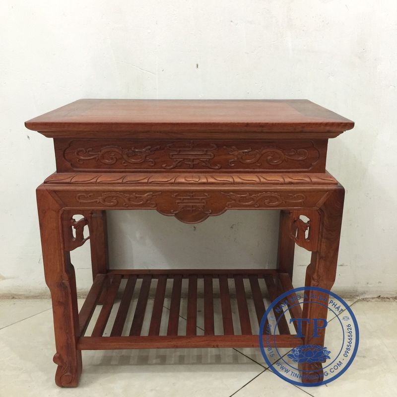 Đôn Chữ Nhật Gỗ Gụ ( phun sơn mầu hương) TP1008