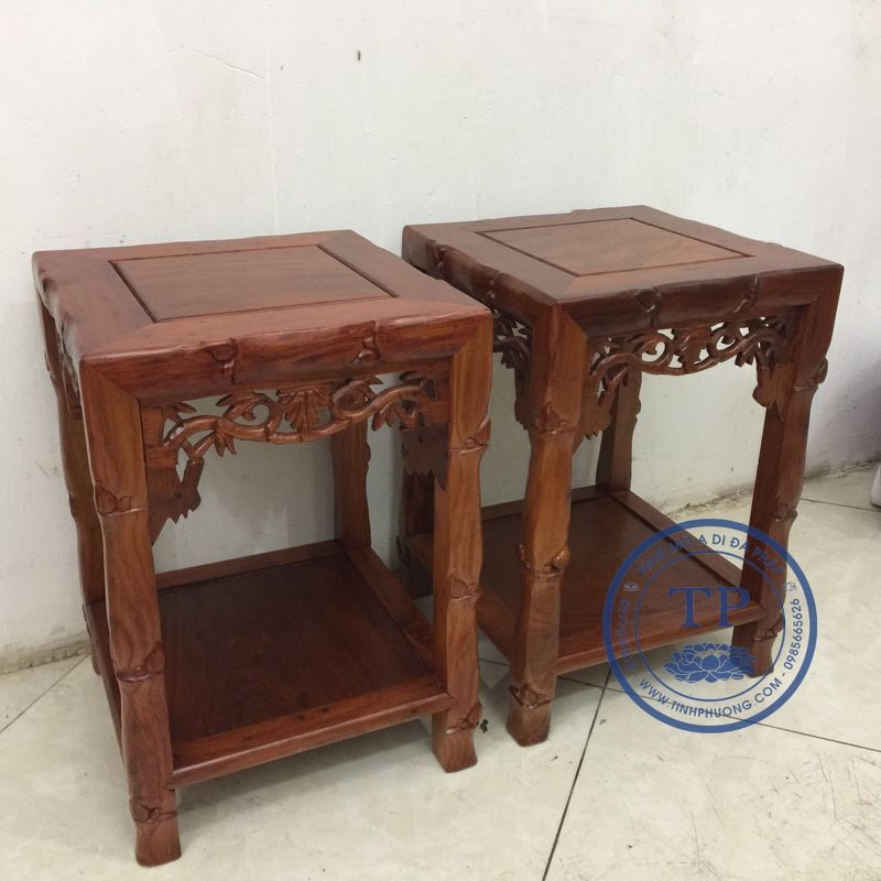 Combo 2 chiếc Đôn Trúc Gỗ Hương TP1003