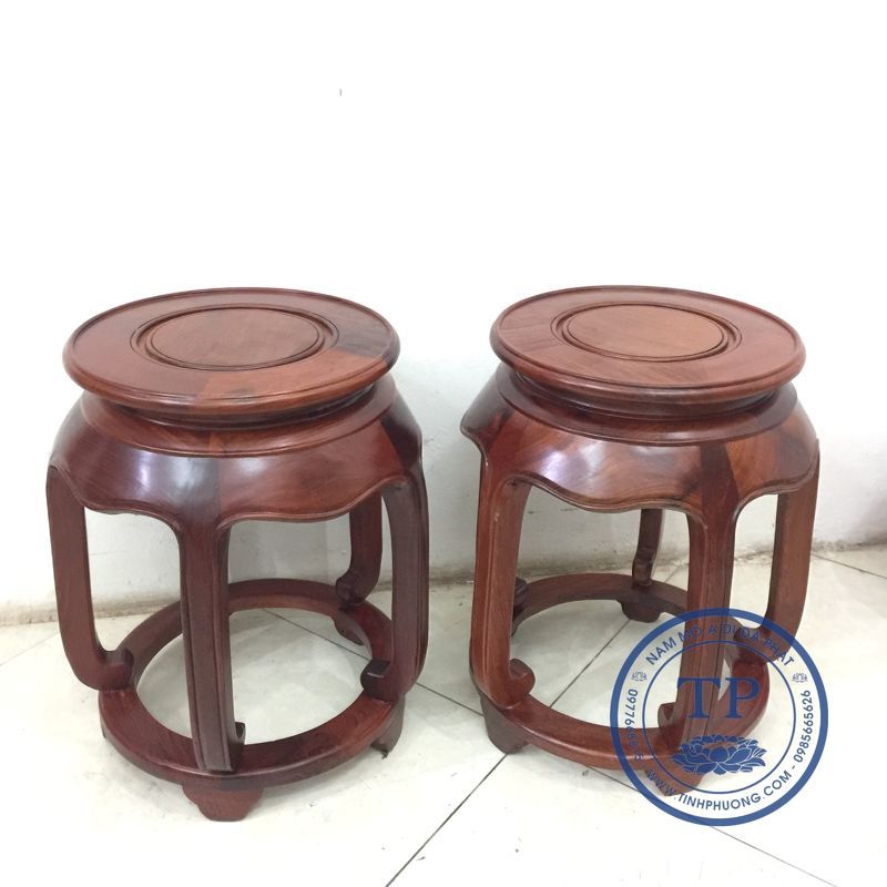 Comboo 2 chiếc Đôn Gỗ Hương TP1001