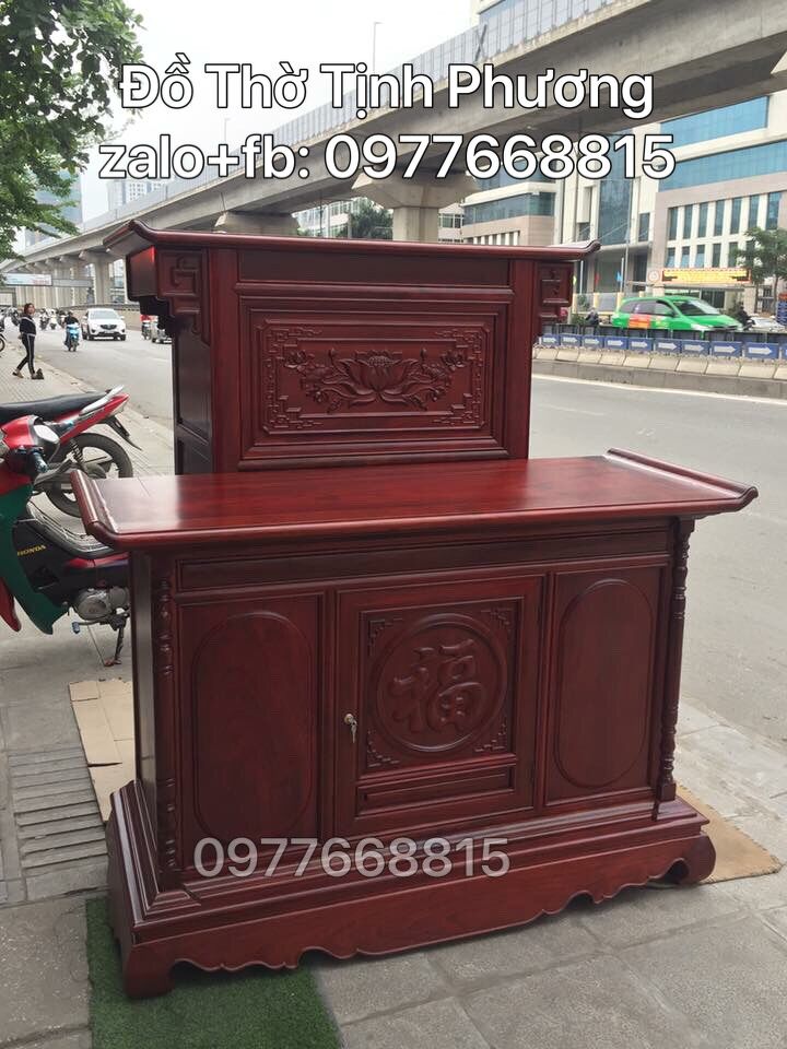 Tủ cặp gỗ hương thờ Bậc Cấp        ( GIÁ LIÊN HỆ SHOP)