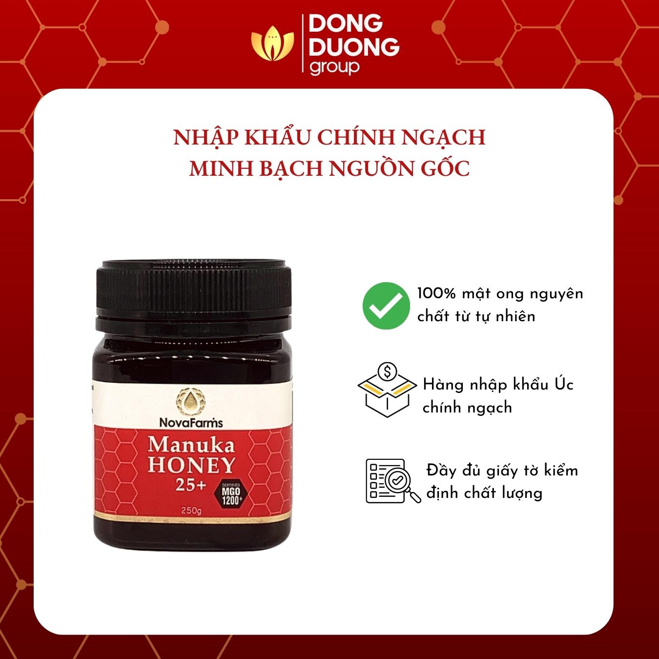 Lợi ích khi sử dụng mật ong Manuka 25+ | MGO 1200 | 250g