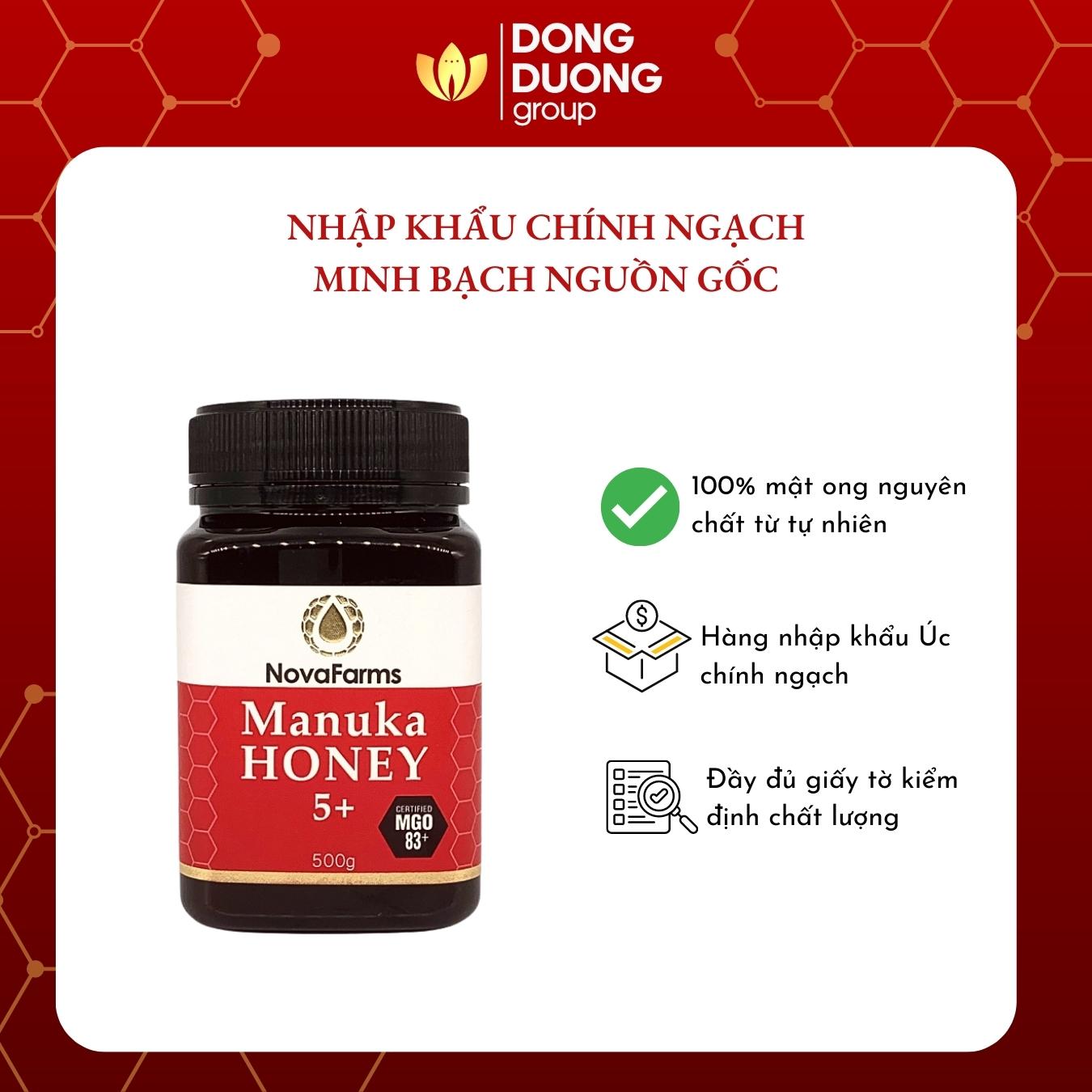 Công dụng của mật ong Manuka 5+ | MGO 83+ | 500g