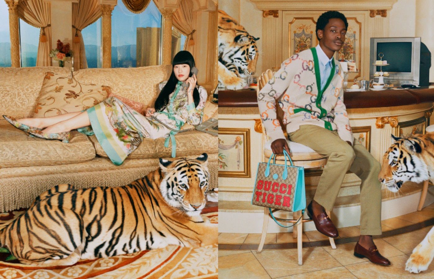 GUCCI MANG HỔ THẬT LÊN CHIẾN DỊCH QUẢNG BÁ GUCCI TIGER MÙA TẾT 2022