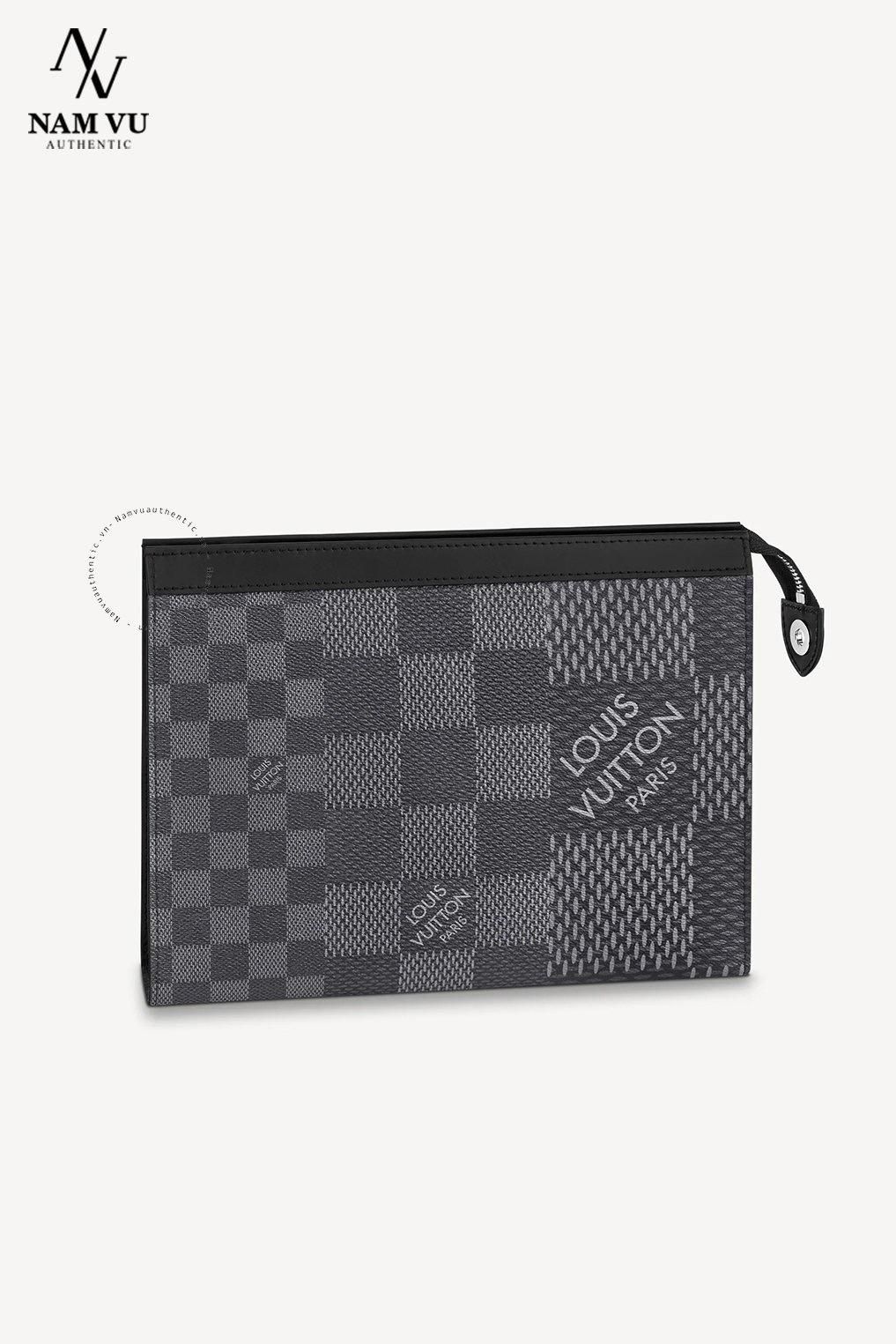 PKCLV Clutch POCHETTE VOYAGE damier graphite 3D N60444