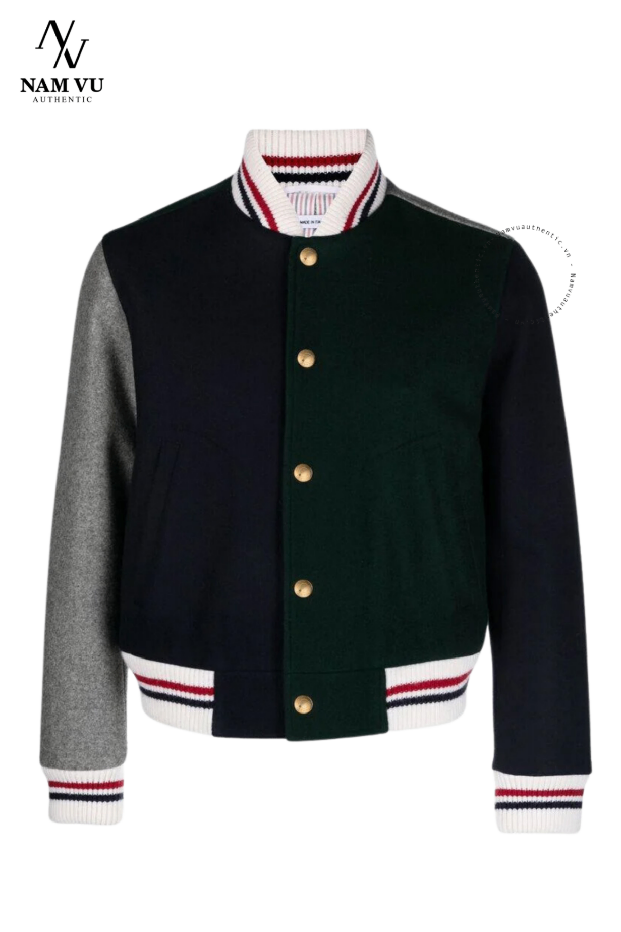 AKTB Thom B Mix Melton Knit Blouson MJO207F 05507