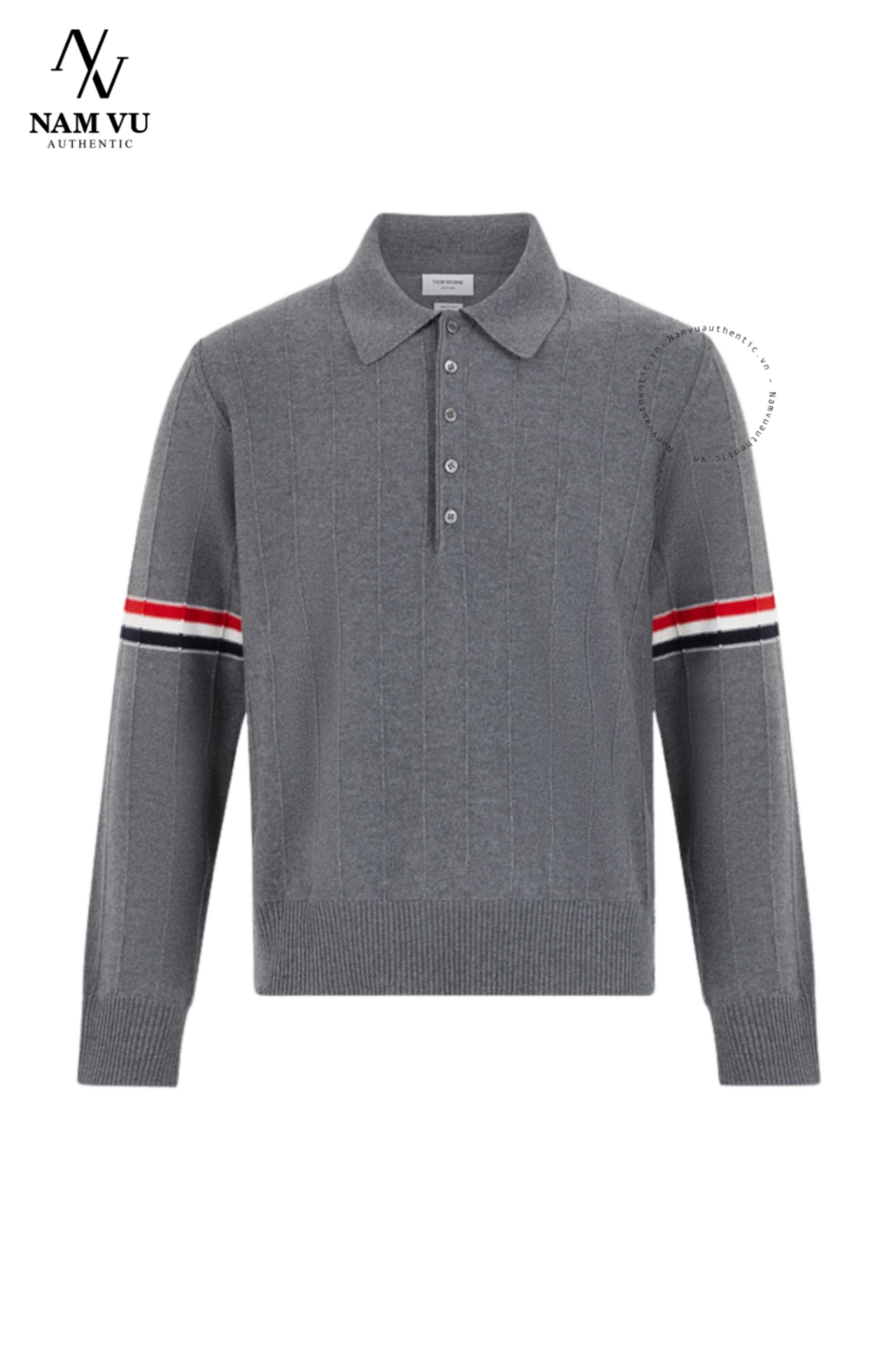 ALTB Thom Browne len polo vạch tay MKP108A