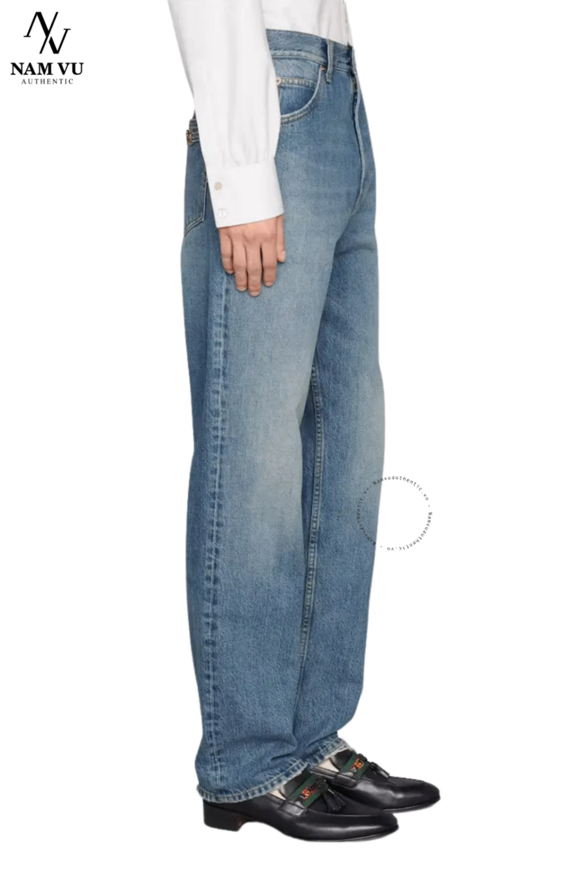 QJGC Gucci horsebit jeans 675701 XDBQ4