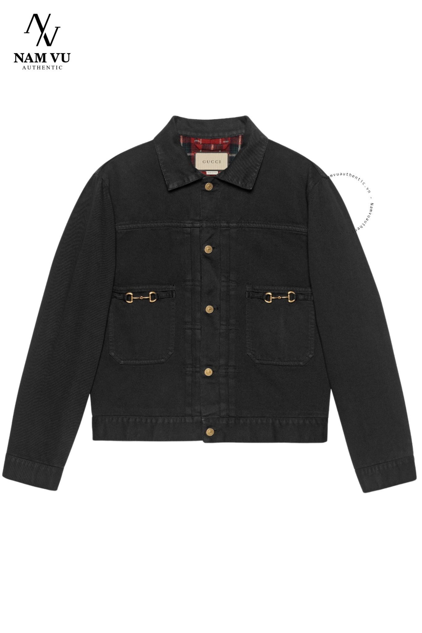 AKGC Denim jacket Gucci horsebit 697034 XDB0R