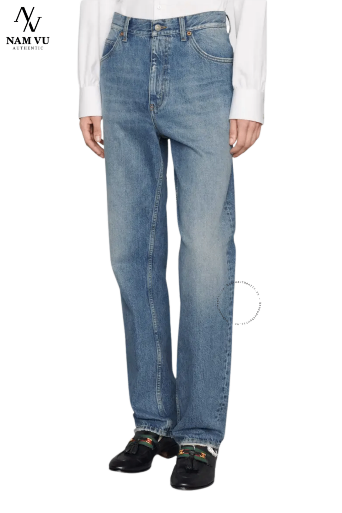 QJGC Gucci horsebit jeans 675701 XDBQ4