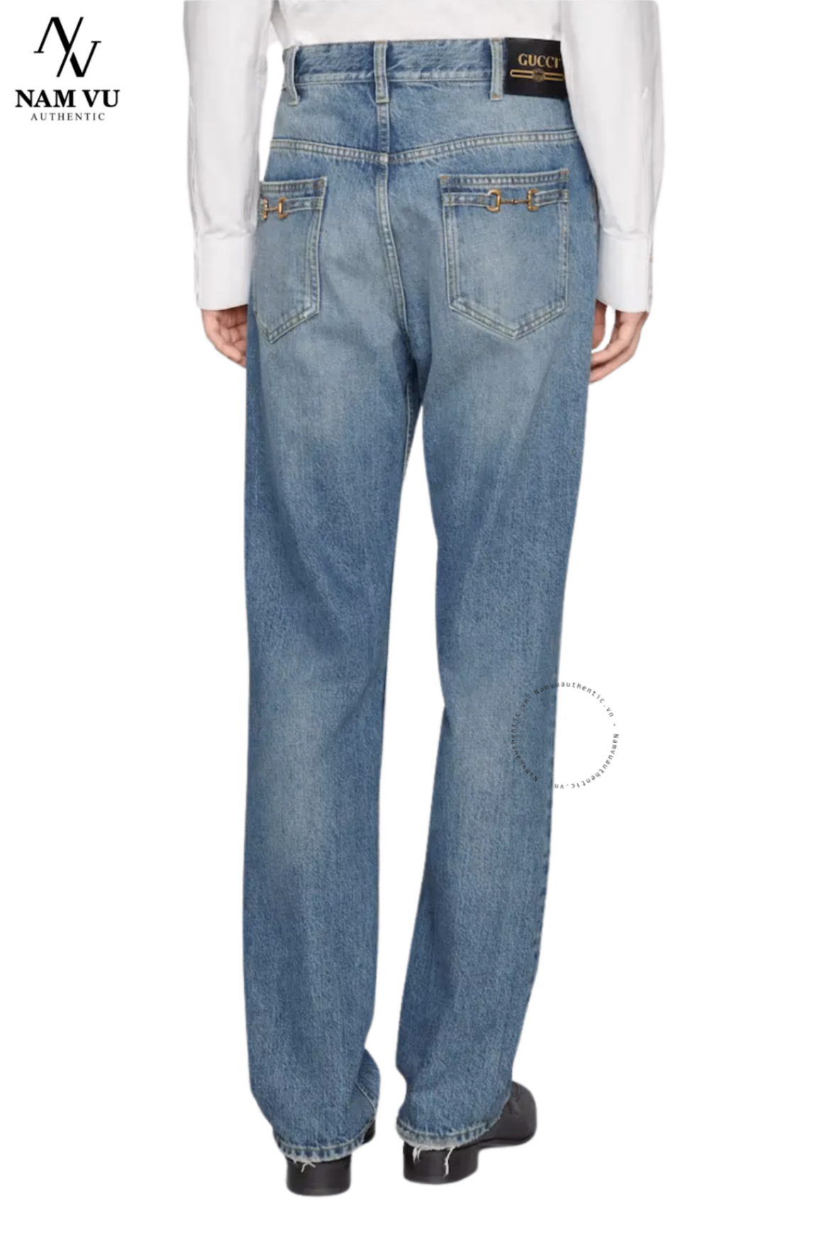 QJGC Gucci horsebit jeans 675701 XDBQ4