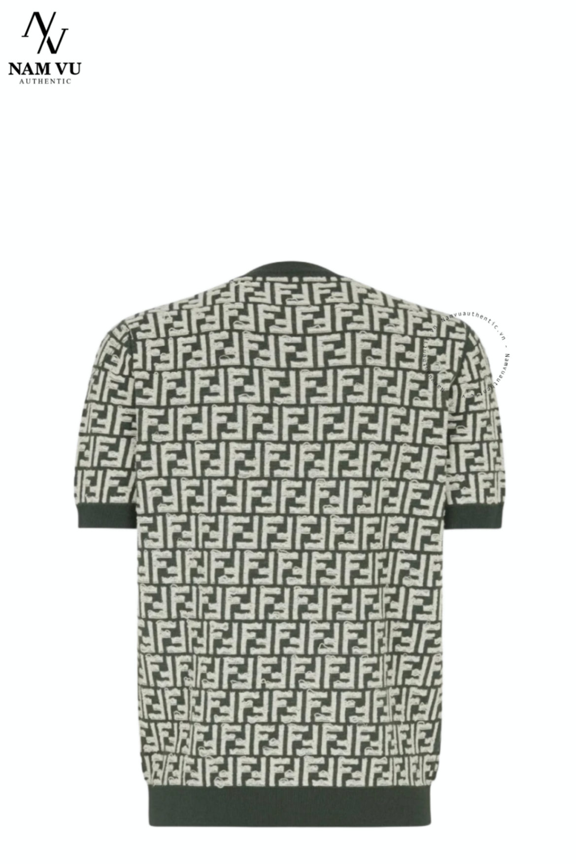 ALFD Fendi FF Logo Allover Crewneck Wool FZX051