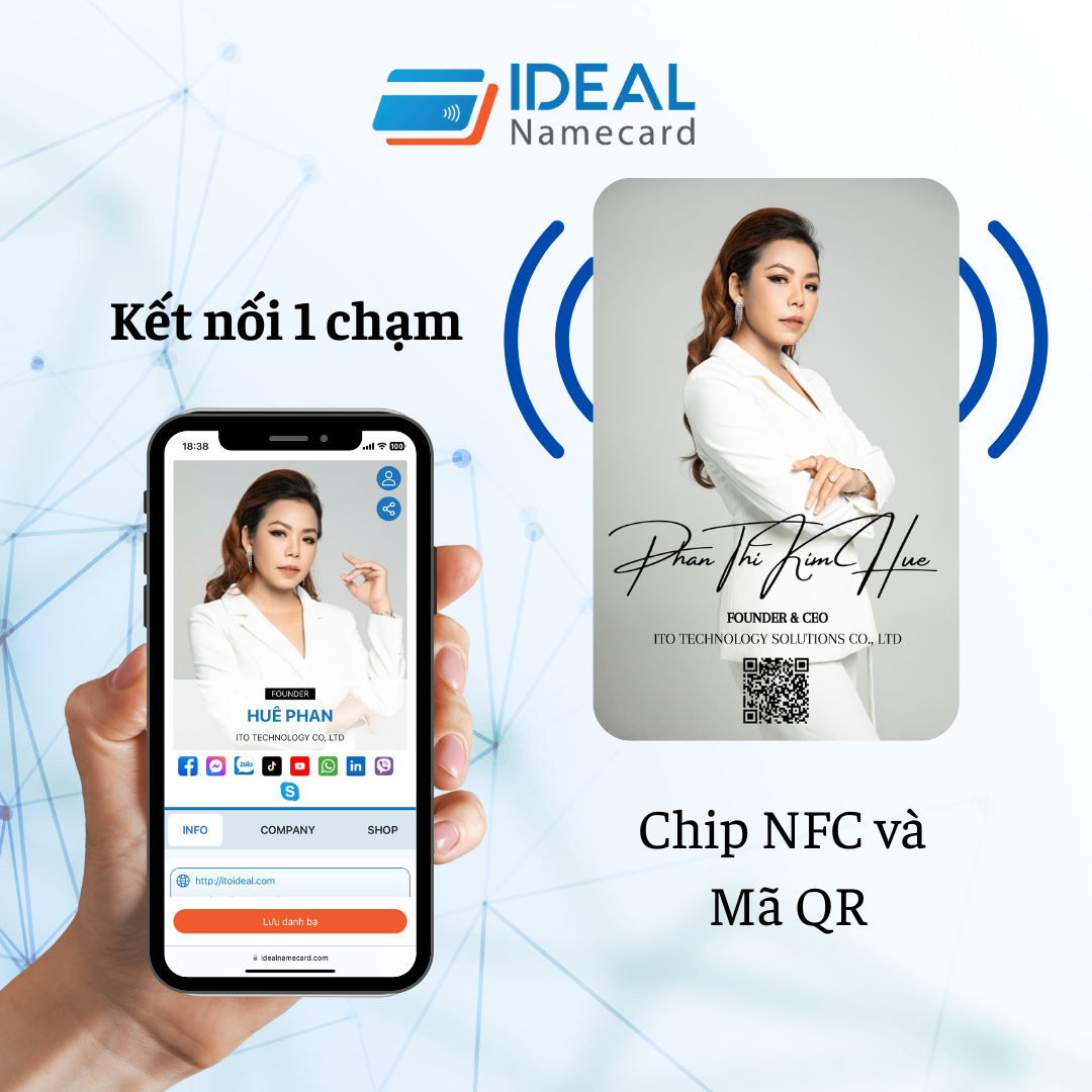 Danh thiếp thông minh Ideal namecard có gì khác biệt với danh thiếp truyền thống