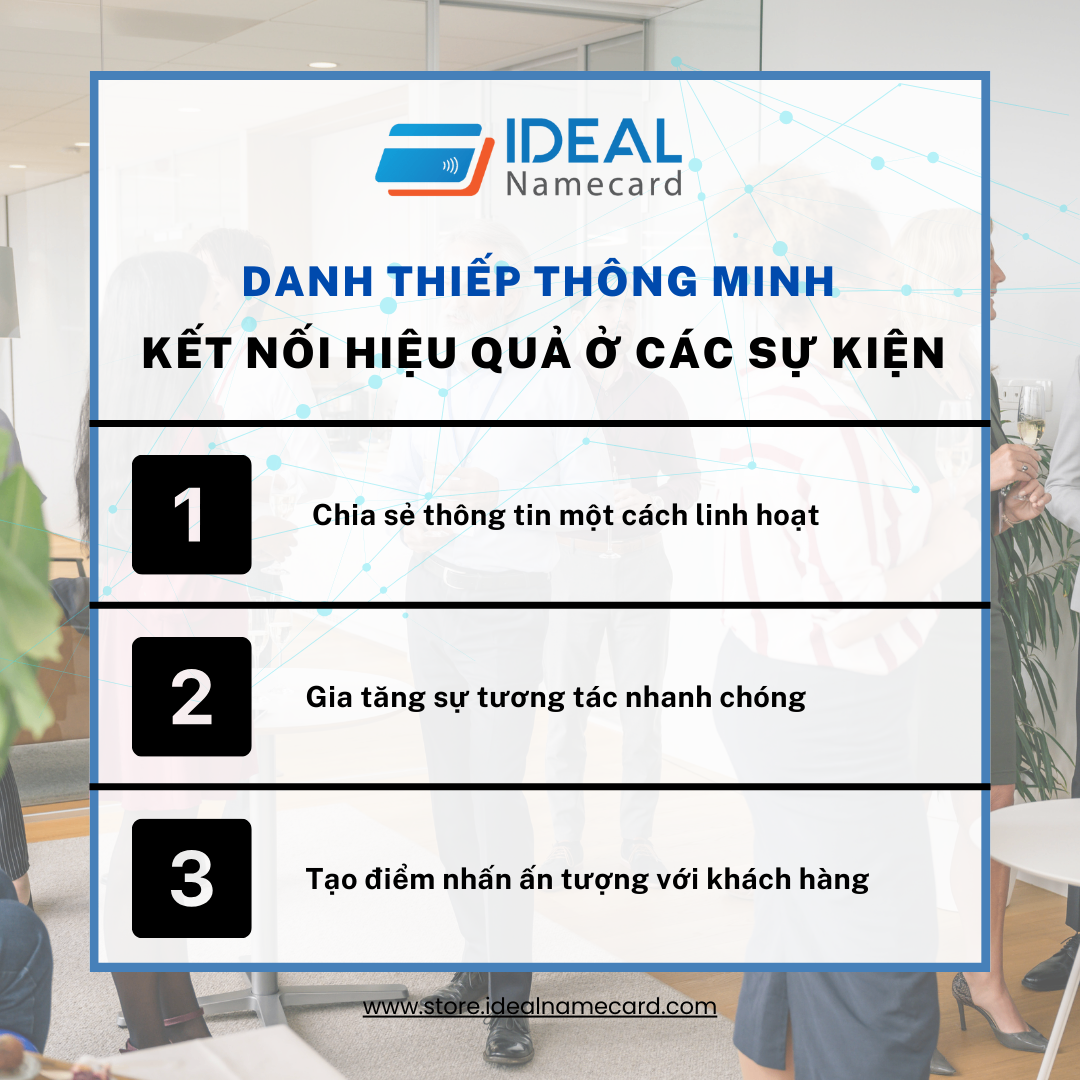 Danh thiếp thông minh kết nối hiệu quả ở các sự kiện