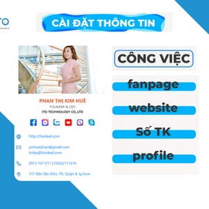 Mở tài khoản danh thiếp thông minh online Business