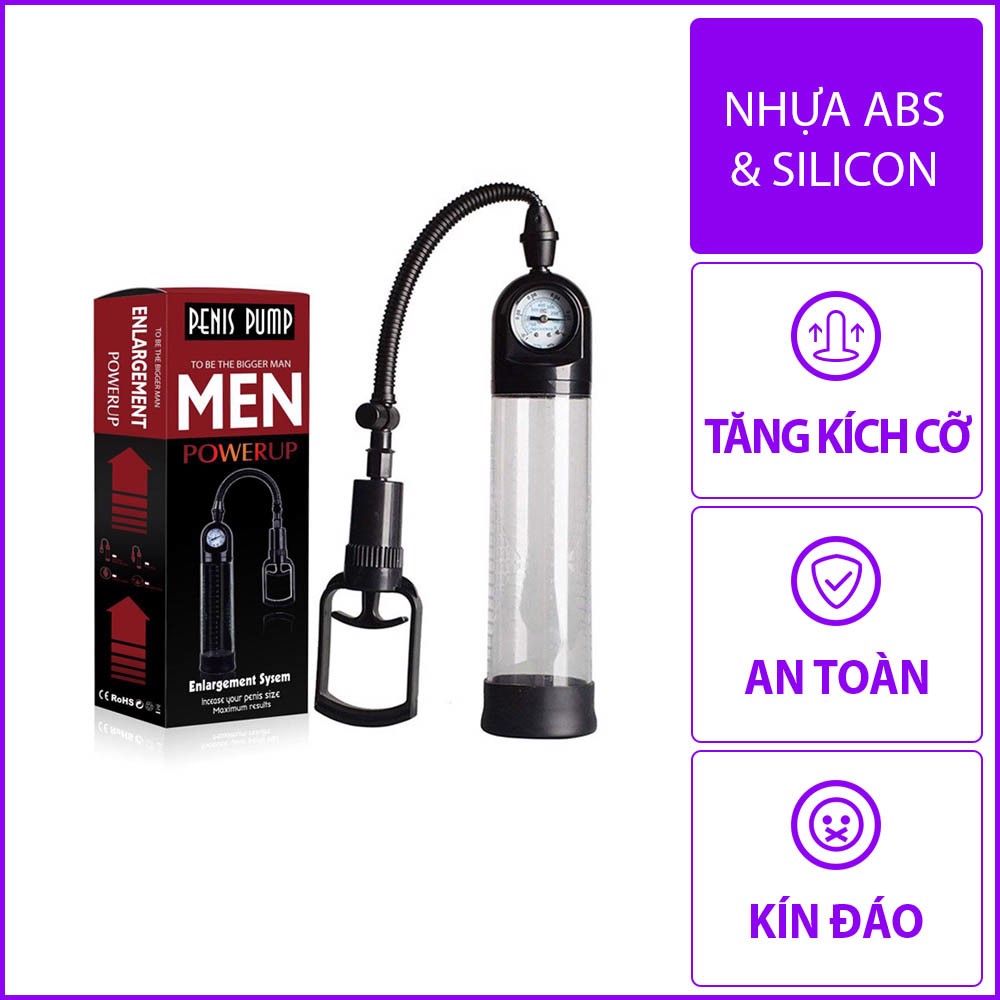 Máy tập tăng kích thước dương vật Penis Pump Powerup