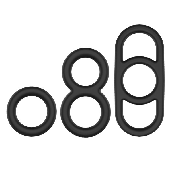 Bộ vòng đeo dương vật 15 kiểu cao su