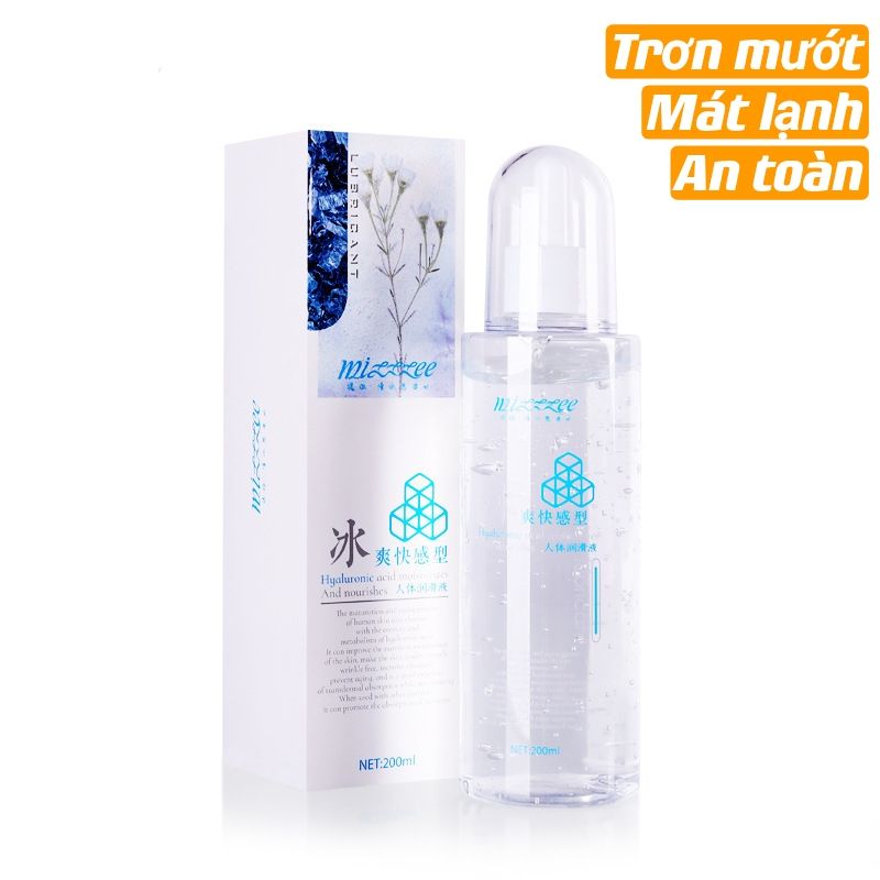 Gel bôi trơn mát lạnh MizzZee 200ml