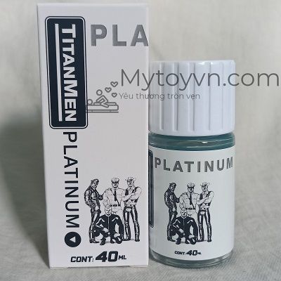 Popper Titanmen Platinum dạ quang 40ml