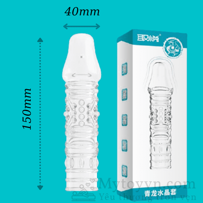 Bao đôn trong suốt tăng kích thước dương vật Blue Dragon