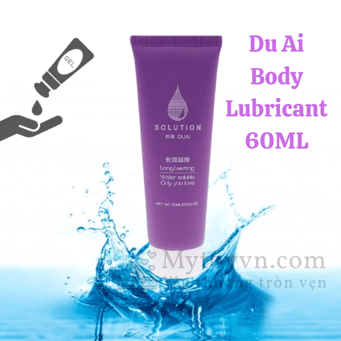 Gel bôi trơn Du Ai Body Lubricant 60ml nhỏ gọn giữ ẩm lâu