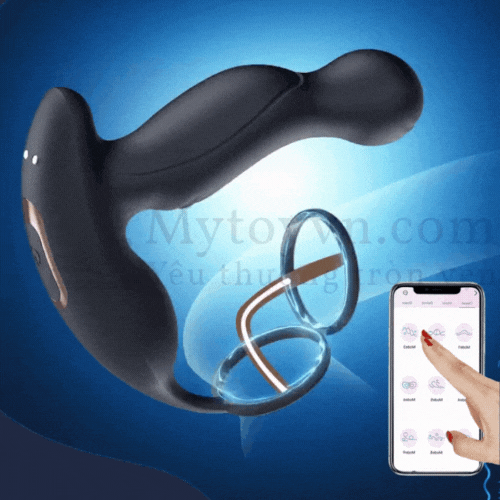 Prostate massage Mizzzee rung ngoáy tích hợp điều khiển qua app di động