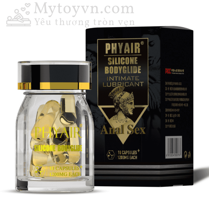 Viên nang siêu trơn cho quan hệ qua đường hậu môn Phyair Silicone Bodyglide