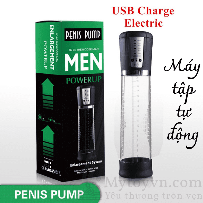 Máy tập tự động tăng kích thước dương vật penis pump powerup