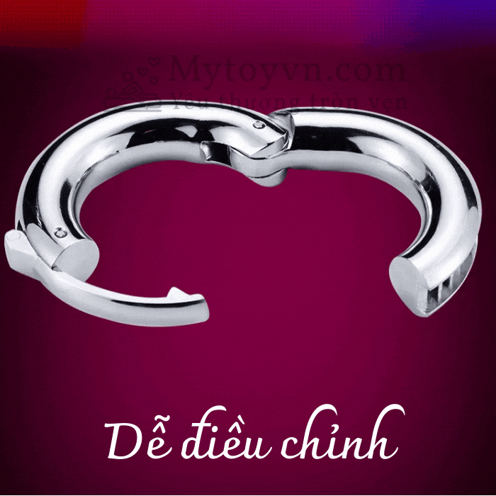 Vòng đeo dương vật kim loại điều chỉnh kích thước dễ dàng