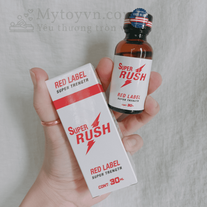 Popper tăng hưng phấn super rush red label 30ml