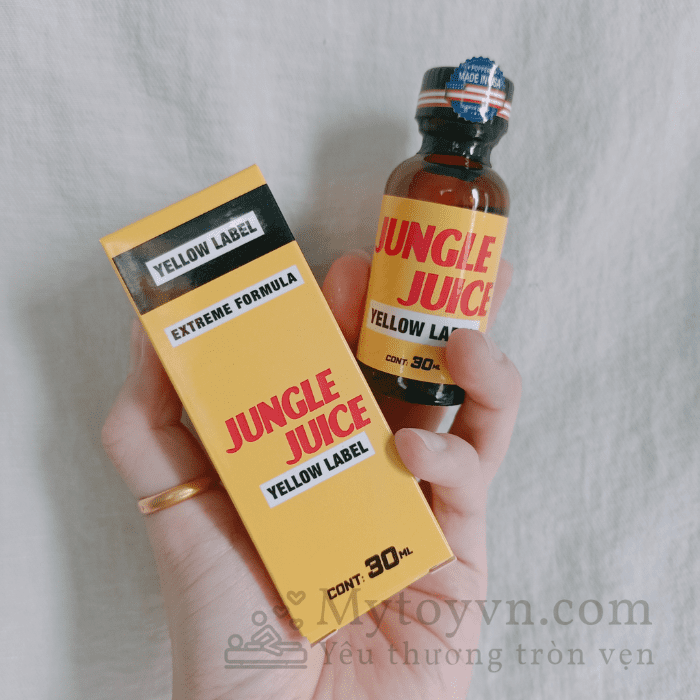 Poppper jungle juice yellow lable 30ml tăng hưng phấn khoái cảm