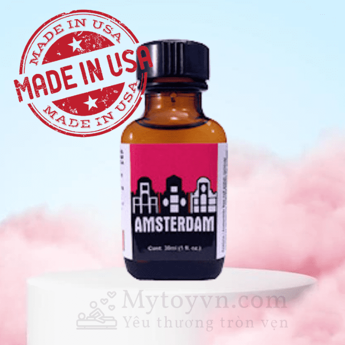 Amsterdam Poppers 30ml - Made In Usa