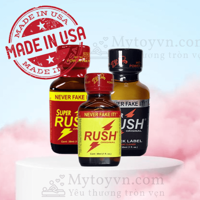 Super Rush Poppers 30ml - Made In Usa