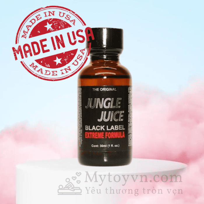 Jungle Juice Black Label Poppers 30ml - Made In Usa