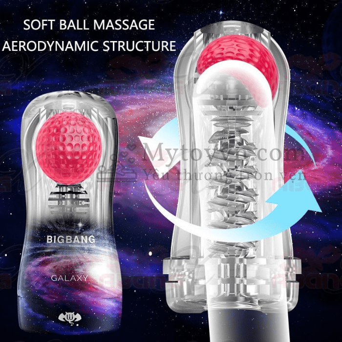 Cốc thủ dâm cao cấp BigBang Galaxy kèm bóng massage đầu khấc