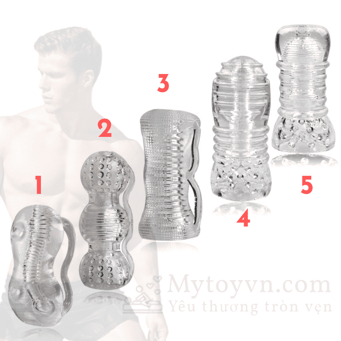 Cốc thủ dâm trong suốt giá rẻ nhiều phiên bản