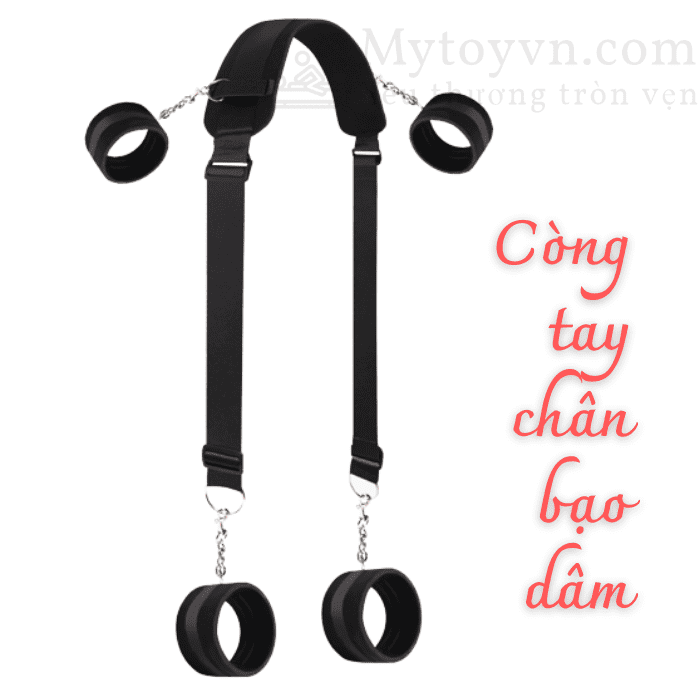 Còng tay chân - Đồ chơi bạo dâm cực chất cho các cặp đôi