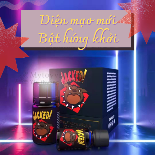 Popper tăng hưng phấn Jacked phiên bản mới 40ml + 10ml