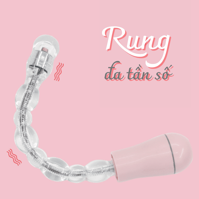 Thanh rung chuỗi hạt kích thích hậu môn/ âm đạo