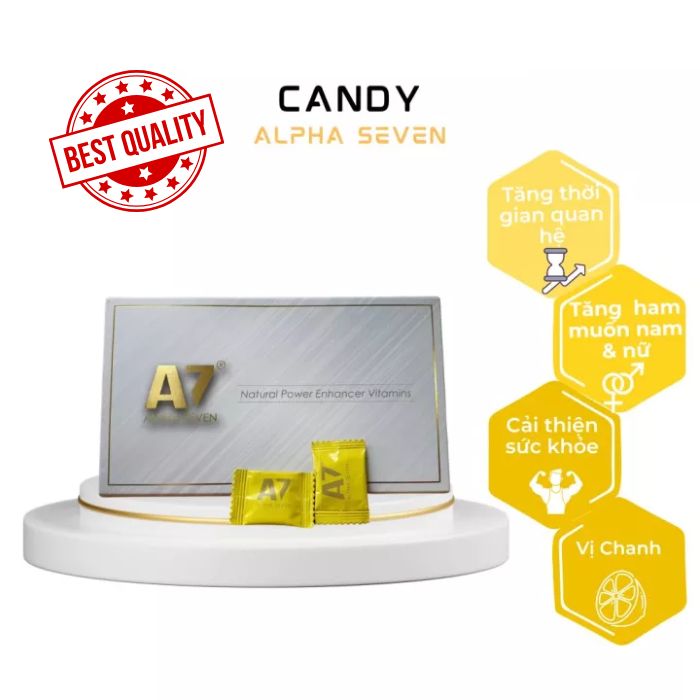 Kẹo ngậm tăng cường sinh lý nam A7 - Alpha Seven Candy