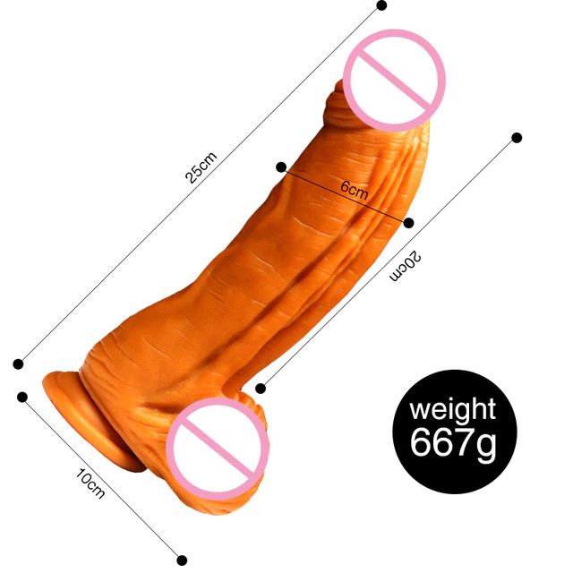 Huge Dildo 25cm - Dương vật giả size khủng siêu mềm dẻo