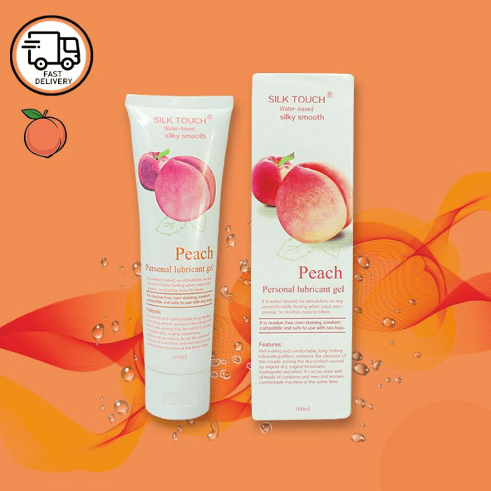 Gel bôi trơn hương đào trơn mướt, nhỏ gọn 100ml