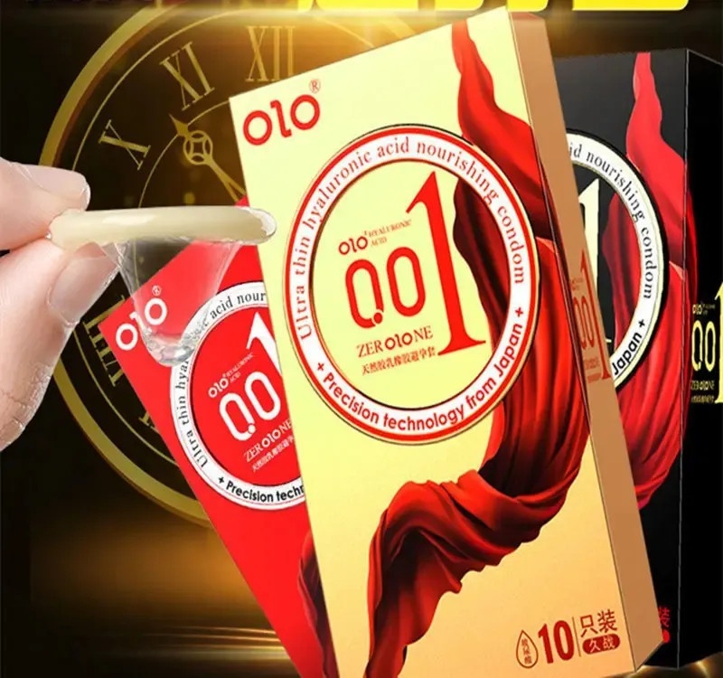 OLO Chithin 001 Condom - Bao cao su siêu mỏng chất lượng cao